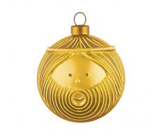 Alessi AMJ13 3 GD Giuseppe Weihnachtskugeln 4 Stück aus Glas in Gold