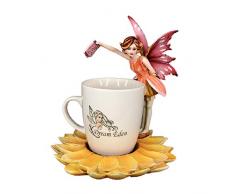 Pacific Giftware Dekofigur Dream Eden, Sonnenblumenfee, mit Trinkbecher