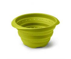 Zeal Kratzfeste Stick Abtropfsieb (19,1 cm/19), Silikon, limettengrün, 22,5 x 19 x 4 cm