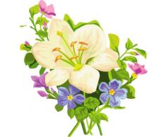 Indigos 4052166724920 Wandtattoo ME437 schÃ¶ne Orchidee 80 x 75 cm