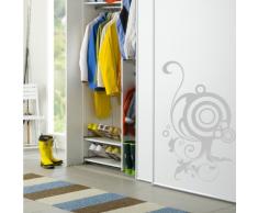 INDIGOS 4052166146753 Wandtattoo w662 einzigartigen Baum Wandaufkleber 120 x 74 cm, silber