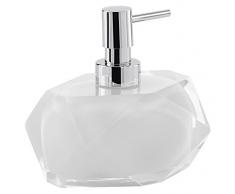 Gedy Chanelle Seifenspender, Kunstharz, Weiß, 7,8 x 11,5 x 12,6 cm