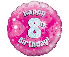 Rosa Alter 8 Runde Folienballon (nicht aufgeblasenen)