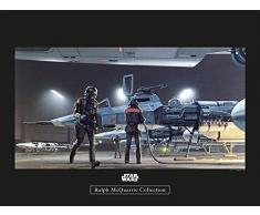 Komar Wandbild Star Wars Classic RMQ Yavin Y-Wing | Kinderzimmer, Jugendzimmer, Dekoration, Kunstdruck | ohne Rahmen | WB167-40x30 | Größe: 40 x 30 cm (Breite x Höhe)