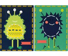 Vervaco Stickkarte für Kinder aus Karton