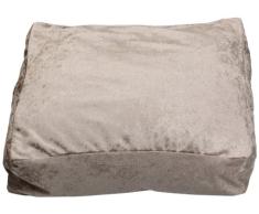 Sauermilch 1301606015001 Glow Bodenkissen eckig, 60 x 60 x 15 cm, beige