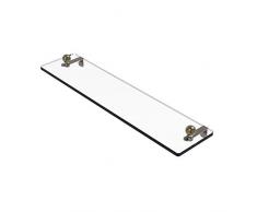 Allied Brass PR-1/22-ABR Glasregal mit abgeschrägten Kanten, 56 cm, Antik-Messing