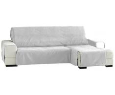 Eysa Zoco Nicht elastisch Sofa überwurf Chaise Longue rechts, frontalsicht, 240 cm. Farbe 01-Ecru, Chenille 29 x 9 x 37 cm