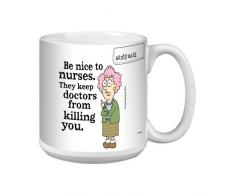 Tree Free Grußkarten, 20 oz Nice to Krankenschwestern Aunty Acid Raffinierter Jumbo Tasse