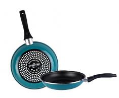 Magefesa Country Pfannenset, Stahl, Wassergrün, 24 cm, 2 Stück