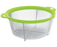 ABTROPFSIEB AUS EDELSTAHL MIT KUNSTSTOFFRAND