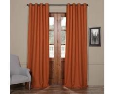 HPD BOCH-PL1609-120-GR Bellino Ösen Verdunkelungsvorhang (1 Panel), 50 x 120 cm, Persimmon