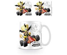 Crash Bandicoot MG25575 Tasse aus Keramik, 11oz/315 ml, Crash Team Racing (Neo Cortex Emblem)