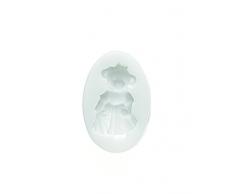 silikomart 71.402.00.0096 Backform für Kuchen SLK302 Prinzessin, Silikon, Weiß