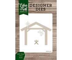 Echo Park Paper Company stabil, Krippe und Sterne sterben Set