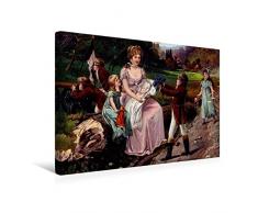 Calvendo Premium Textil-Leinwand 45 cm x 30 cm Quer, KÃ¶nigin Luise mit Ihren Kindern in KÃ¶nigsberg | Wandbild, Bild auf Keilrahmen, Fertigbild auf Echter Leinwand, Leinwanddruck Menschen Menschen