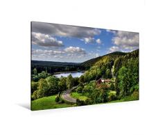 Calvendo Premium Textil-Leinwand 120 cm x 80 cm quer, An der SÃ¶setalsperre | Wandbild, Bild auf Keilrahmen, Fertigbild auf echter Leinwand, Leinwanddruck Menschen Menschen