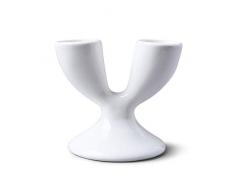 WM Bartleet & Sons 1750 T8 Klassischer Eierbecher aus Porzellan, Weiß