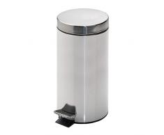 Garcia de Pou Treteimer mit Innen Köcher, 12 l, Edelstahl, Silber, 24,8 x 24,8 x 38,5 cm