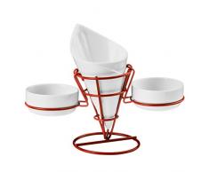 Premier Housewares Sauciere, weißes Porzellan