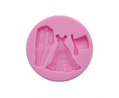 DeColorDulce Anzug Brautpaar 3D Backform, Silikon, Pink, 16 x 10 x 3 cm