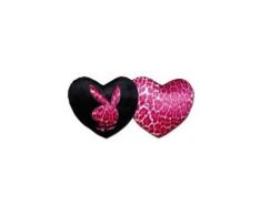 Playboy 8715944072717 Kissen - Leopard - Herz 35 x 30 cm rosa (pink)