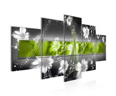 Bilder Abstrakt Blumen Wandbild Vlies - Leinwand Bild XXL Format Wandbilder Wohnung Deko Kunstdrucke - MADE IN GERMANY - Fertig zum Aufhängen 104453b