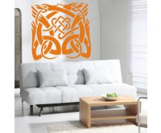 INDIGOS 4052166053600 Wandtattoo w291 Ornament Orient Wandaufkleber 80 x 80 cm, orange