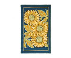Monbeautapis Pflaume 503809 Bio Line Sonnenblume New Antirutschmatte Polyamid 80 x 50 cm, Mehrfarbig, 80x50x5 cm