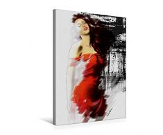 Calvendo Premium Textil-Leinwand 50 cm x 75 cm hoch, Die schöne Muse | Wandbild, Bild auf Keilrahmen, Fertigbild auf Echter Leinwand, Leinwanddruck: Erotik handsigniert Acrylgemälde Menschen Menschen