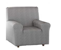 Zebra Textil Betina Elastische Sofa-Husse, Stoff, Braun, 1 Sitzer