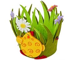 Mopec UA517 Filzkorb, rund, 13 x 9,5 cm, mehrfarbig, Einheitsgröße