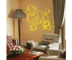 INDIGOS 4052166107143 Wandtattoo w531 Hunde Wandaufkleber 80 x 77 cm, gelb