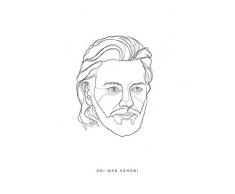 Komar Wandbild Star Wars Classic Force Faces Obi Wan | Kinderzimmer, Jugendzimmer, Dekoration, Kunstdruck | ohne Rahmen | WB103-30x40 | Größe: 30 x 40 cm (Breite x Höhe)