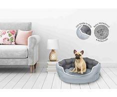 Sogni e capricci Hundebett Enjoy, Hell Dunkel Grau, 59X53X18CM, Polyester