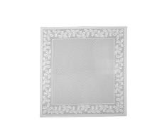 Heritage Lace Holly Vine Table Topper, 58 by 58, White