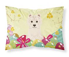 Ostereier Westie Stoff Standard Kissenbezug