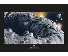Komar Wandbild Star Wars Classic RMQ Asteroid | Kinderzimmer, Jugendzimmer, Dekoration, Kunstdruck | ohne Rahmen | WB128-70x50 | Größe: 70 x 50 cm (Breite x Höhe)