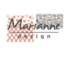 Marianne Design Ordner De Luxe Anjas Flower, Plastik, Orange, 21.5 x 17 x 0.5 cm