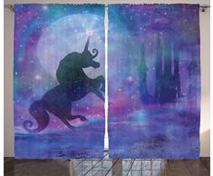 Natur Vorhänge von ambesonne, erfrischende Lush Young Forest mit kanadischer Ahorn Bäume Laub Umwelt Bild, Wohnzimmer Schlafzimmer Fenster Drapes 2 Panel Set, grün braun, Textil, Multi 11, 55 W By 39 L