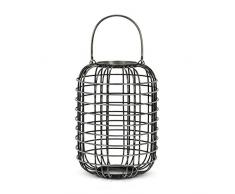 Abbott Collection 92-CAGE-410 Laterne, mit Griff, 33 cm, Schwarz