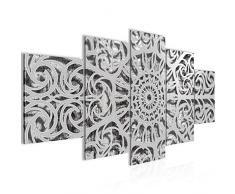 Bilder Mandala Abstrakt Wandbild Vlies - Leinwand Bild XXL Format Wandbilder Wohnung Deko Kunstdrucke - MADE IN GERMANY - Fertig zum Aufhängen 506153a