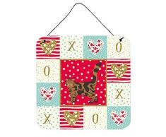 Carolines Treasures Foldex Exotic Fold #2 Cat Love Türaufhänger, Wanddekoration, Mehrfarbig