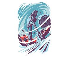 Komar Wandbild Star Wars Classic Vector Hoth | Kinderzimmer, Jugendzimmer, Dekoration, Kunstdruck | ohne Rahmen | WB109-50x70 | Größe: 50 x 70 cm (Breite x Höhe)