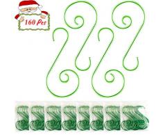 Jyukan Haken für Weihnachtsbaum, 160 Stück Color 3: Green