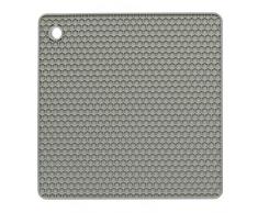 kela Alida Untersetzer aus Silikon, Grau, 18,5Â x 18,5Â cm