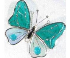 JGS Sonnenfänger, 3D-Schmetterling, freistehend, zum Aufhängen, Blaugrün
