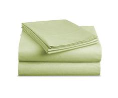 Luxe-Bettwäsche-Set – gebürstete Mikrofaser 2000 Bettwäsche – knitterfrei, verblasst nicht, schmutzabweisend, hypoallergen, 4-teilig – einzigartig für die Familie. Modern California King graugrün