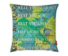 Bonamaison Dekorativ Kissenhülle, Kissenbezug, Zierkissenbezug, Wohnkultur, Für Sofa, Kaffeestube, Größe: 45X45 cm - Entworfen und hergestellt in der Türkei