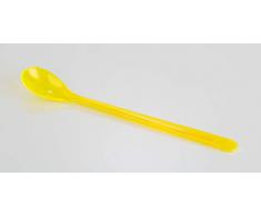 Kimmel Mehrzwecklöffel Joghurtlöffel Eislöffel Cocktaillöffel 6 Stück Mehrweg, Kunststoff, Gelb Transparent